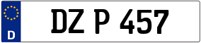Trailer License Plate